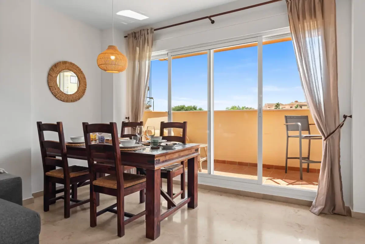 Dining area in holiday rental